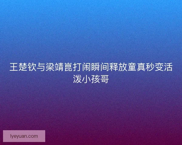 王楚钦与梁靖崑打闹瞬间释放童真秒变活泼小孩哥