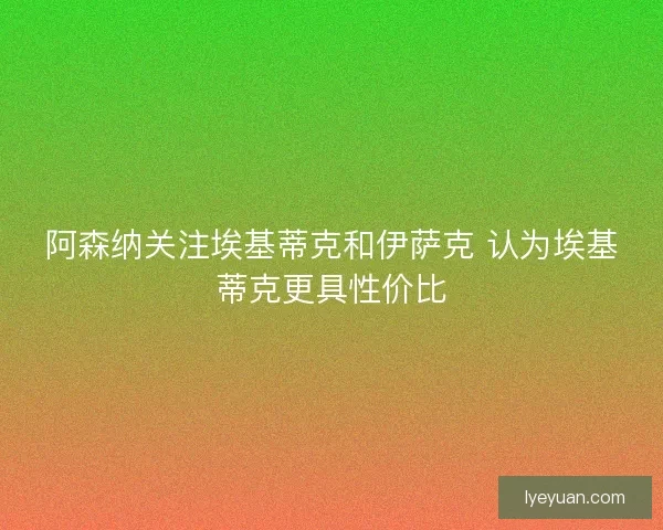 阿森纳关注埃基蒂克和伊萨克 认为埃基蒂克更具性价比 阿森纳关注埃基蒂克和伊萨克 认为埃基蒂克更具性价比